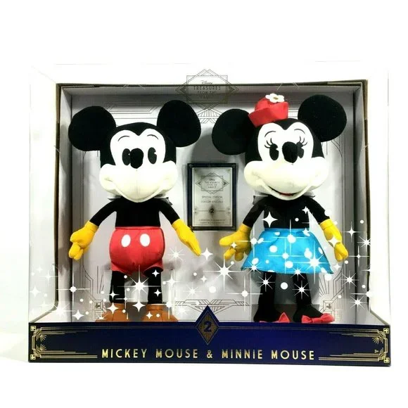 Disney Treasures From The Vault Limited Edition Mickey & Minnie Mouse Plush 15"